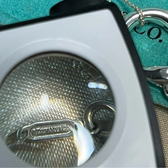 Tiffany & Co Elsa Peretti Snake Pendant Necklace Sterling Silver w/ Box & Pouch - Picture 3 of 16